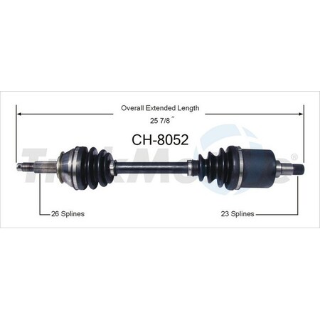 Surtrack Axle Cv Axle Shaft, Ch-8052 CH-8052
